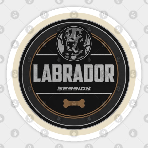 Labrador Session Sticker by CTShirts